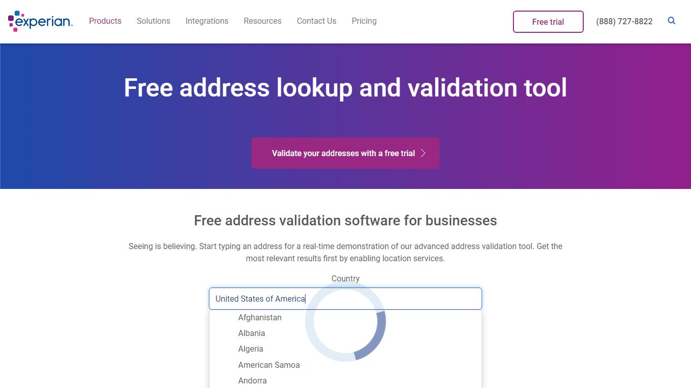Free address lookup and validation tool - Experian Data Quality